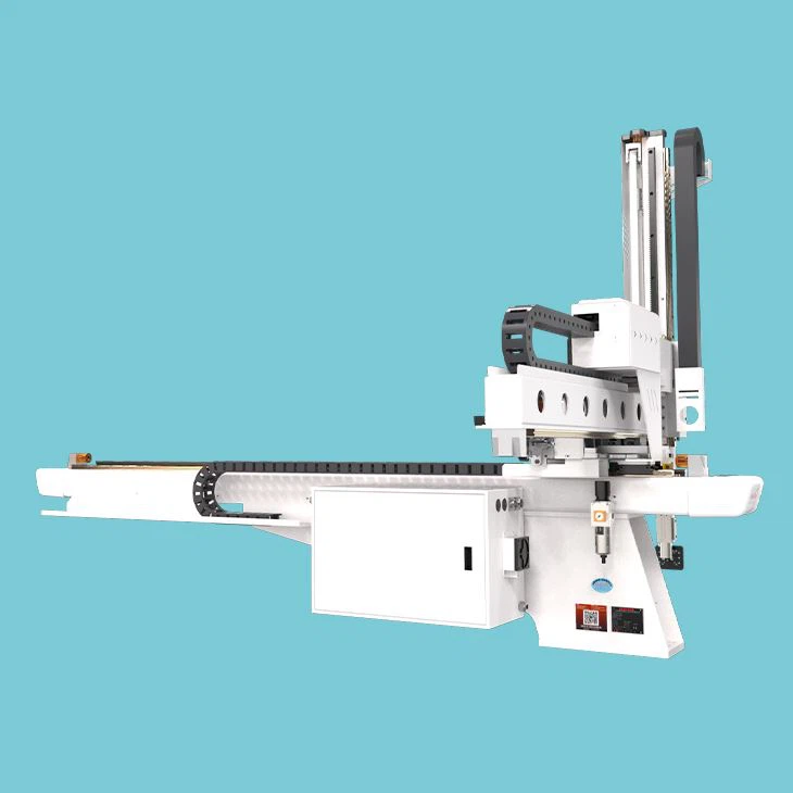 horizontal servo manipulators for injection